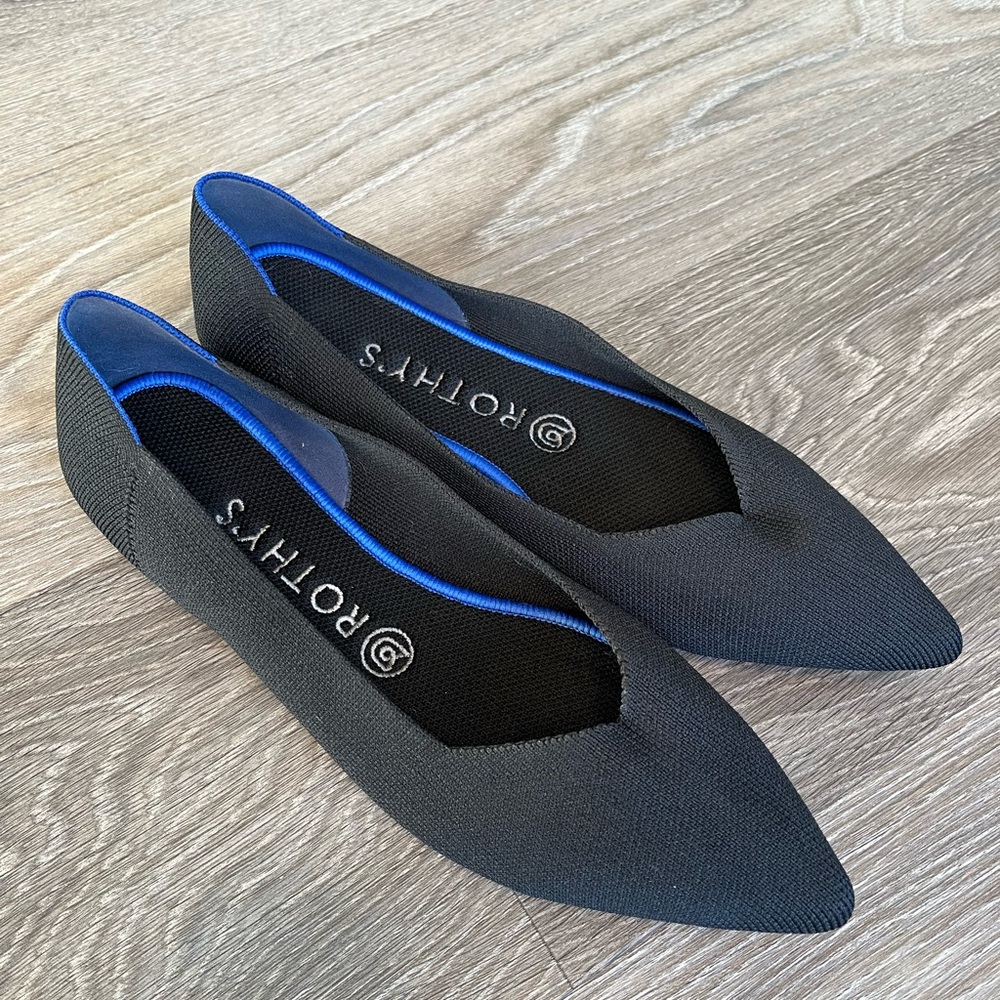 Rothy's Black Women's Flats - The Point II